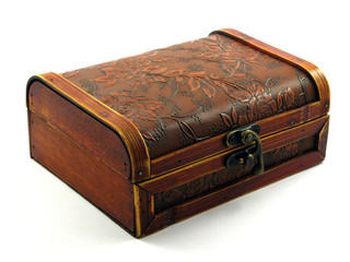Closed wooden box