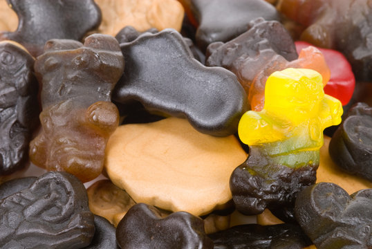 colorful liquorice candy