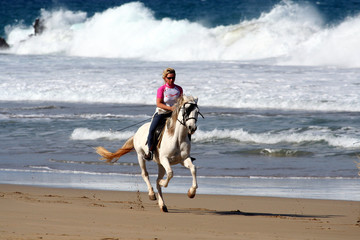 Reiten am Strand