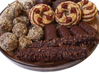 chocolate  candy and cookie