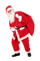 Santa carrying his sack