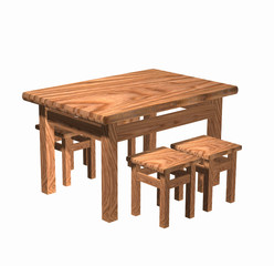 Table with stools