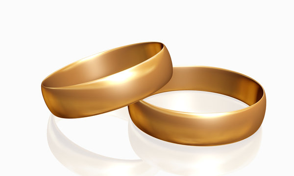Wedding rings 3D