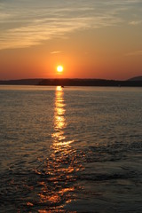 Sunset over Bar Harbour