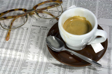 Café und Aktienkurse