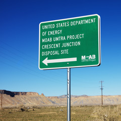 Disposal site sign.