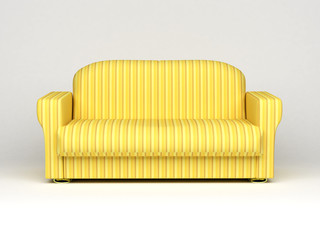 sofa on white background