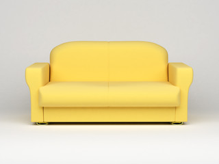 sofa on white background