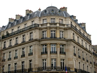 Fototapeta na wymiar Biały kamień budowlany, Paryż, Francja