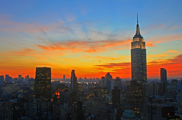 New York City midtown skyline