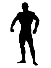 body building silhouette