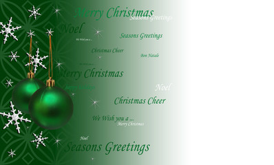 Green Christmas Background