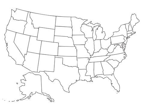 map of the united states of america
