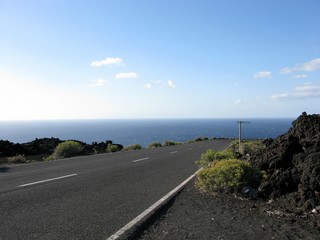Straße im Süden La Palmas