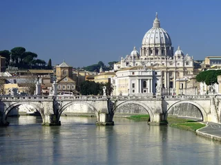 Fotobehang Saint Peters basilica, Roma © mirec