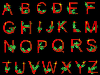 Holly alphabet