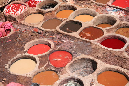 Colorful tanneries