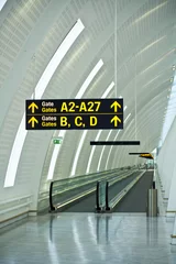 Papier peint Aéroport Guide des portes d& 39 aéroport