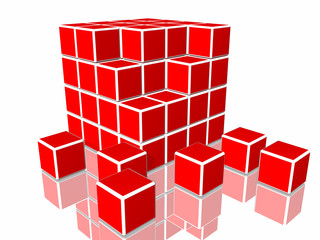 Obraz premium many cubes