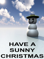 Snowman On Holiday 16