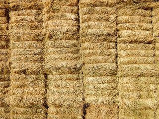 Bales of hay.