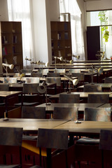 Reading room in library