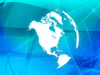 world map technology-style