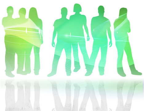 people silhouettes 