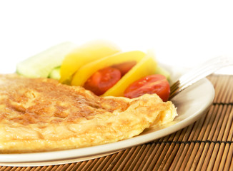 simple lunch - picture fades into white on the top