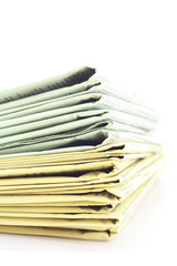 stack of newspapers