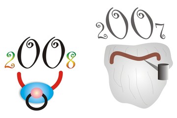 año nuevo y año viejo