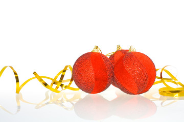 Red Christmas balls