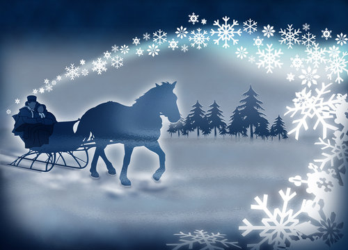 wallpapers Horse Drawn Sleigh Clipart https stock adobe com ee images sleigh ride 5289600 start checkout 1 content id 5289600