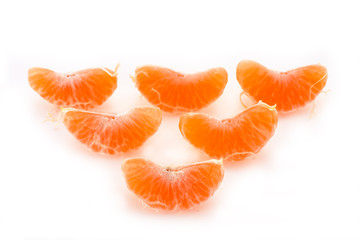 Slices of a tangerine