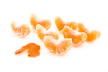 Slices of a tangerine