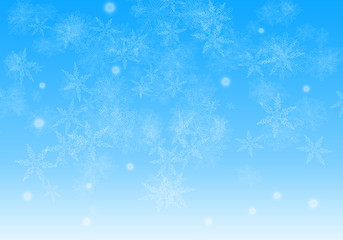 Fototapeta na wymiar Fond Flocons de Neige Noël - Christmas Snowflakes
