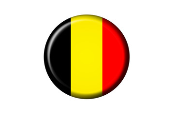 Fototapeta premium Belgien Flaggen Knopf