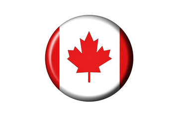 Kanada Flaggen Knopf