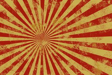 Yellow and red distressed Rays