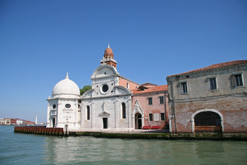 Naklejka premium L'église du cimetière de venise