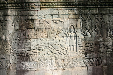 Bas relief Bayon Angkor