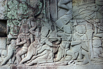 Bas relief Bayon Angkor