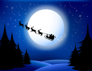 Fototapeta na wymiar Santa`s sleigh