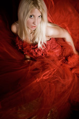 bride in red