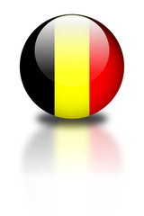 Fototapeta premium Aqua Flag- Belgique