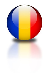 Fototapeta premium Aqua Flag - Roumanie