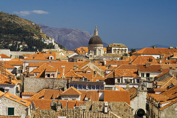 the roofs in Dubrovnik