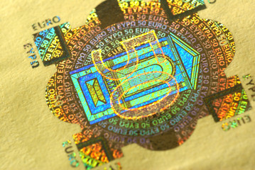 50 euro - hologram