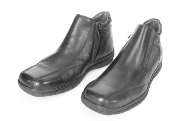 Winter shoes isolated on white