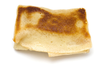 hot cake on white